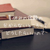 夏休みの宿題の分からない所はとばして進めるべき？教えられないときはどうしたらいいの？